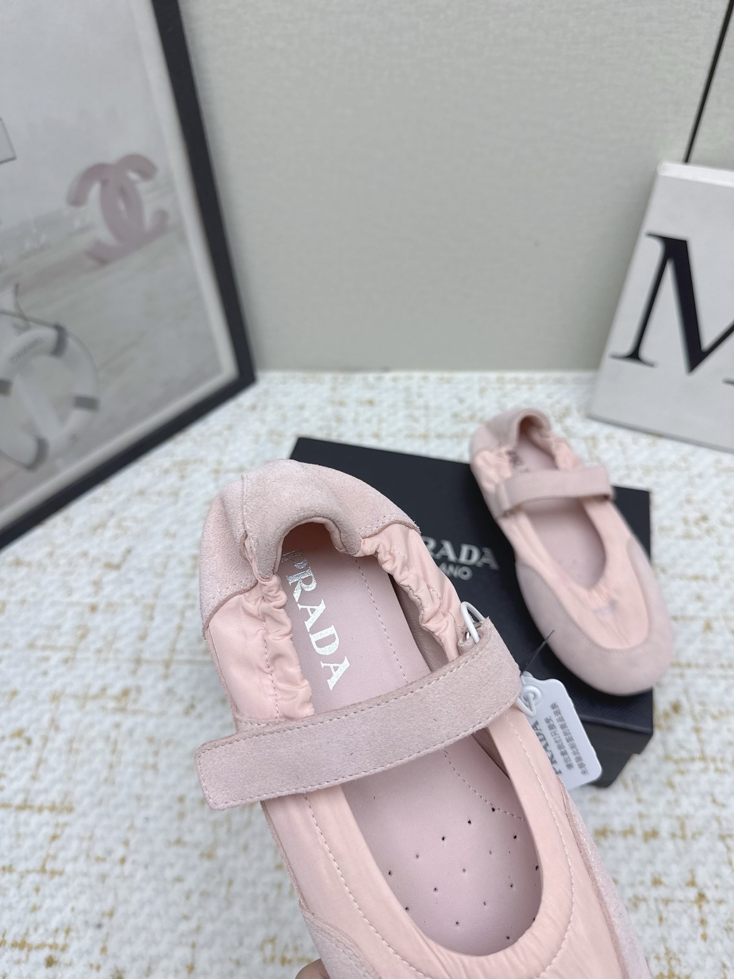 “Prada 25sssfw Mary Jane’s Recreational Shoes: High-Quality Sheepskin Ballet Shoes” - 图片 7