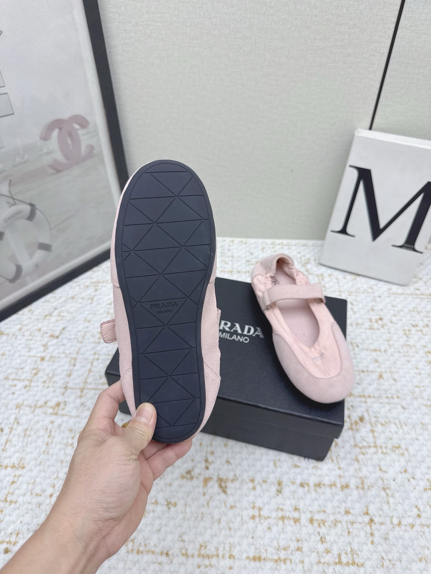 “Prada 25sssfw Mary Jane’s Recreational Shoes: High-Quality Sheepskin Ballet Shoes” - 图片 6