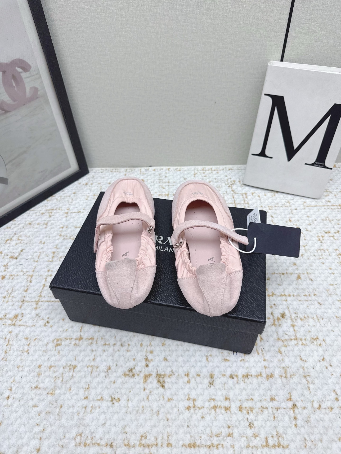 “Prada 25sssfw Mary Jane’s Recreational Shoes: High-Quality Sheepskin Ballet Shoes” - 图片 8