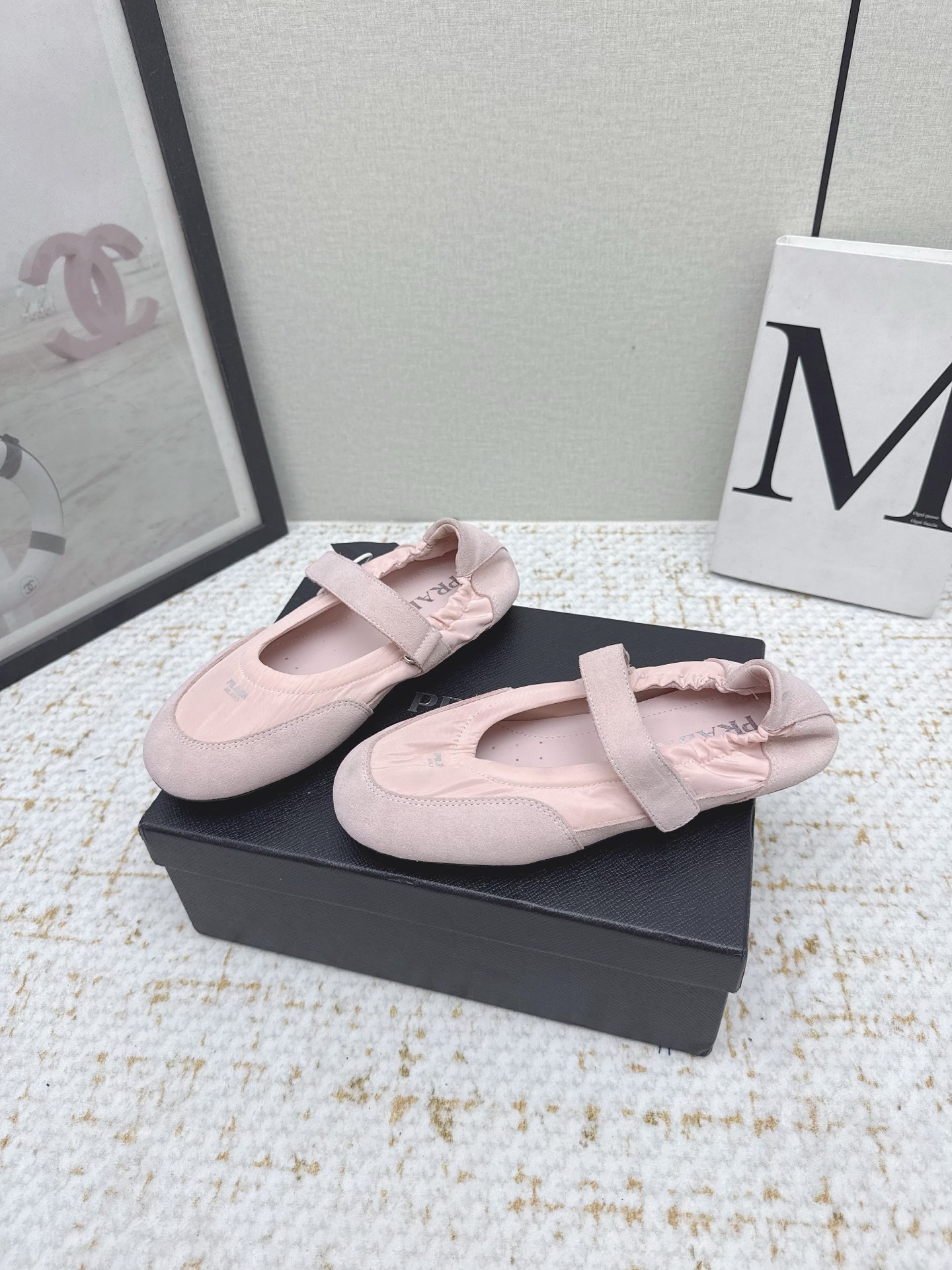 “Prada 25sssfw Mary Jane’s Recreational Shoes: High-Quality Sheepskin Ballet Shoes” - 图片 3