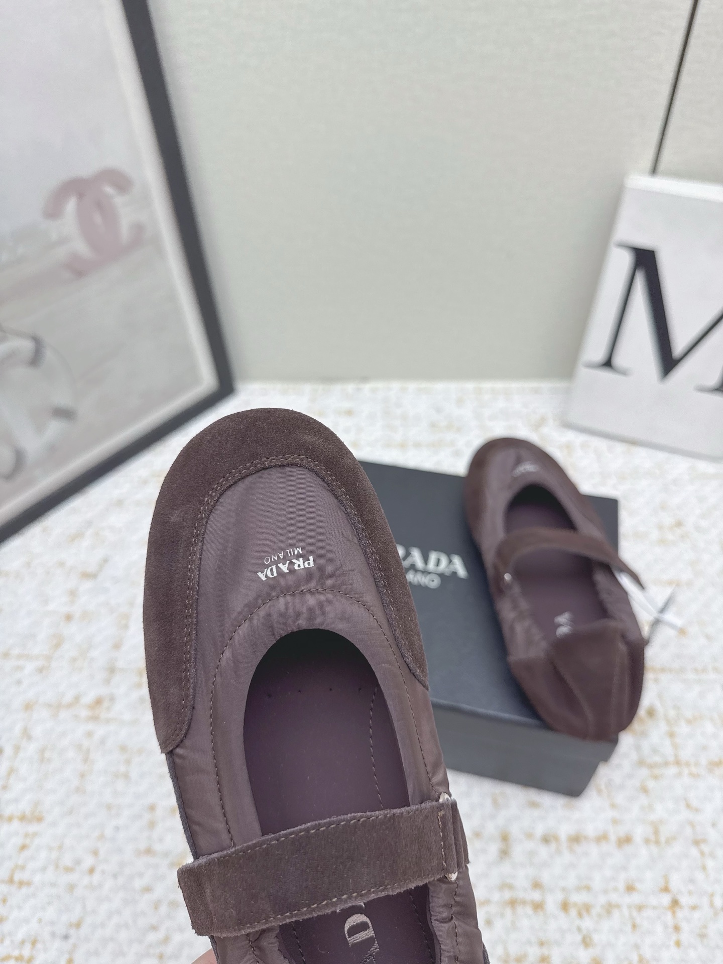 Title: Prada Prada P’s 25sssfw Mary Jane Recreational Shoes Description: High-quality Prada ballet shoes with soft gel cloud-stepping, sheepskin shoeface, - 图片 9