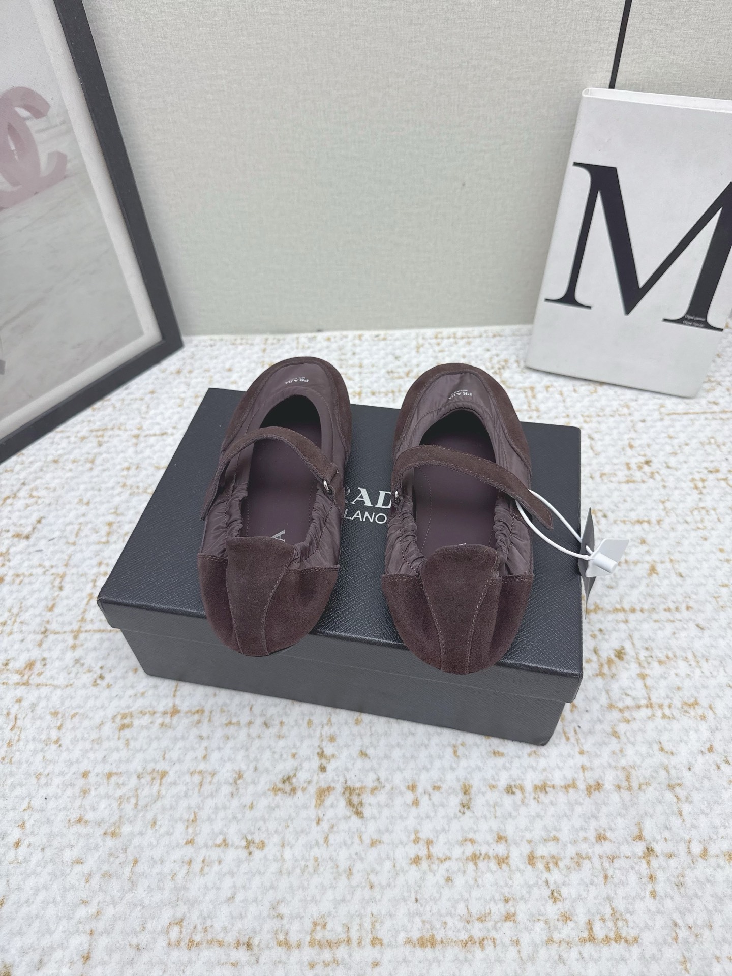 Title: Prada Prada P’s 25sssfw Mary Jane Recreational Shoes Description: High-quality Prada ballet shoes with soft gel cloud-stepping, sheepskin shoeface, - 图片 8