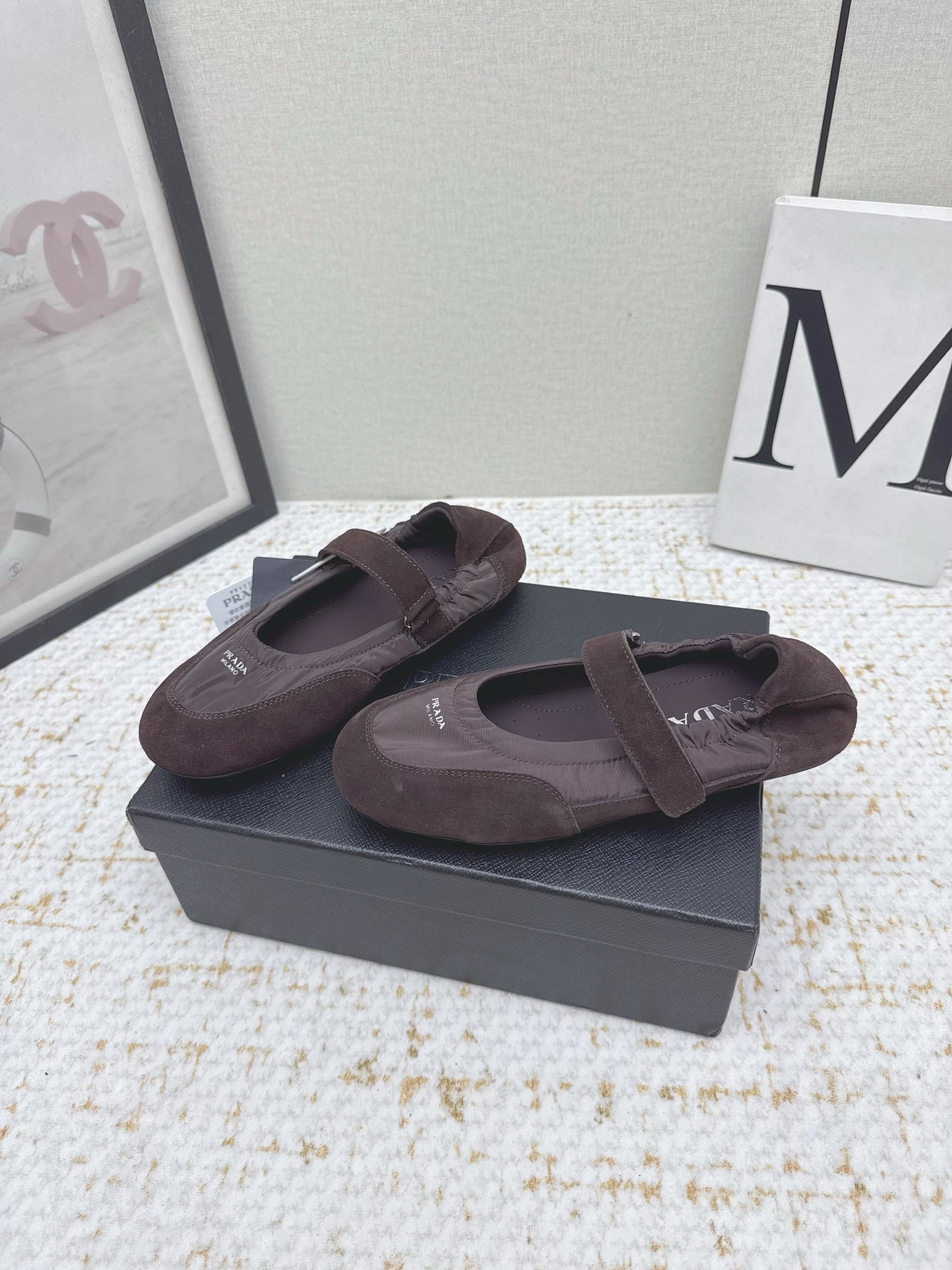 Title: Prada Prada P’s 25sssfw Mary Jane Recreational Shoes Description: High-quality Prada ballet shoes with soft gel cloud-stepping, sheepskin shoeface, - 图片 3