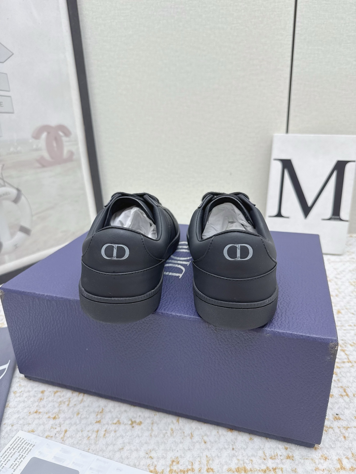 Dior B01 Matchpoint Leather Sneakers - Black, Iconic CD Logo, Couple Style 10 i1756106101107 3566 0 8