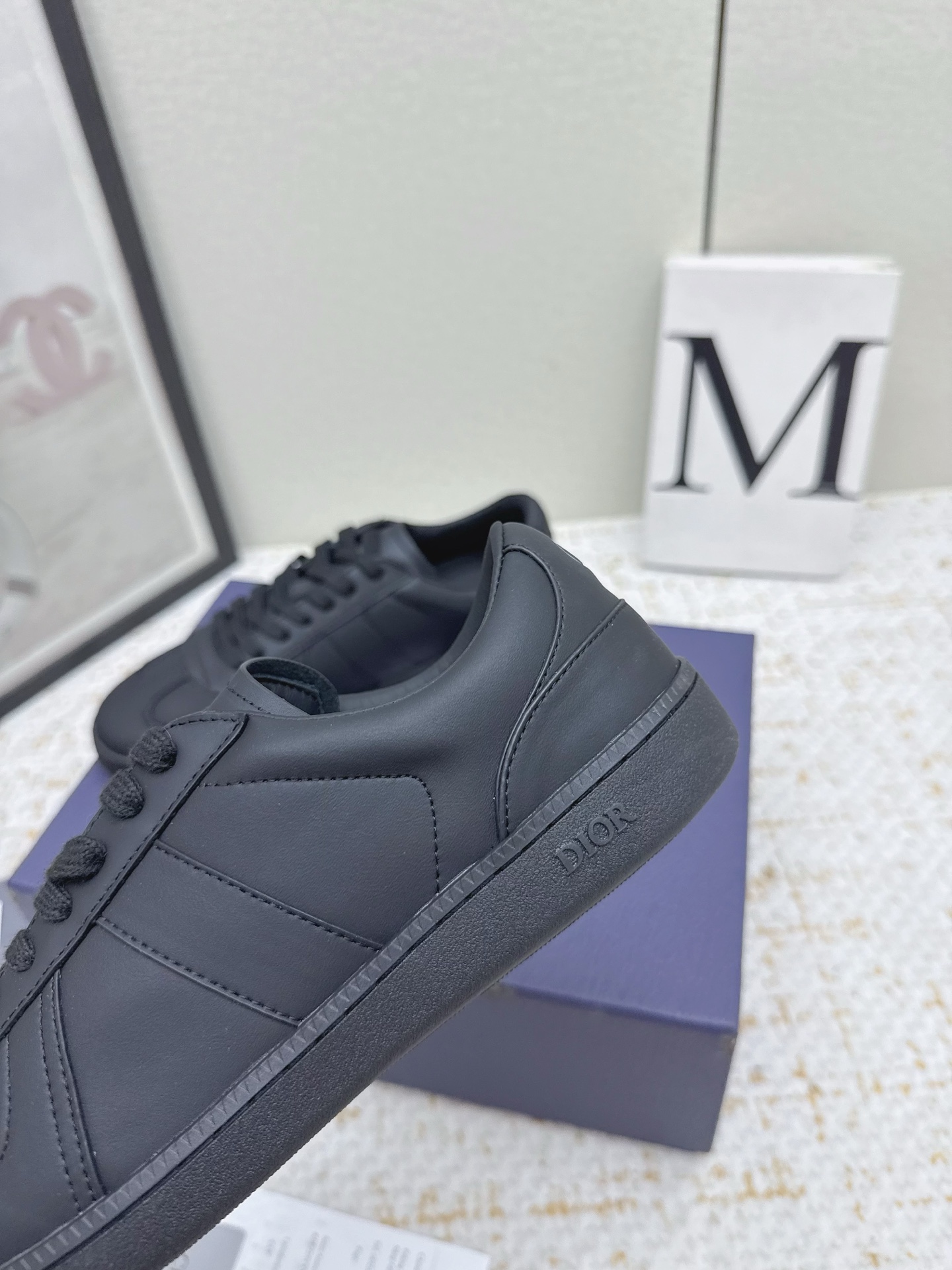 Dior B01 Matchpoint Leather Sneakers - Black, Iconic CD Logo, Couple Style 9 i1756106102565 4077 0 7