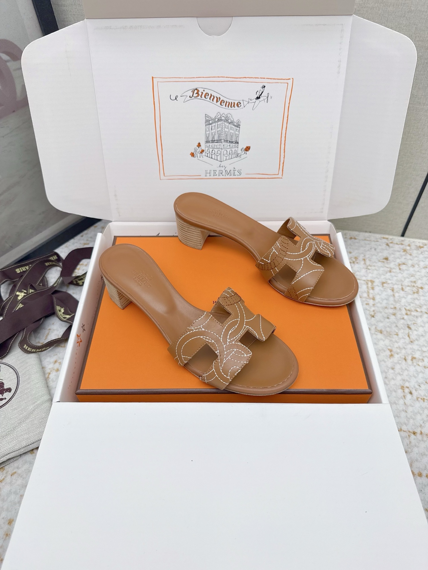 Hermes Style Pink Leather Women's Shoes Lookbook Reference image 2