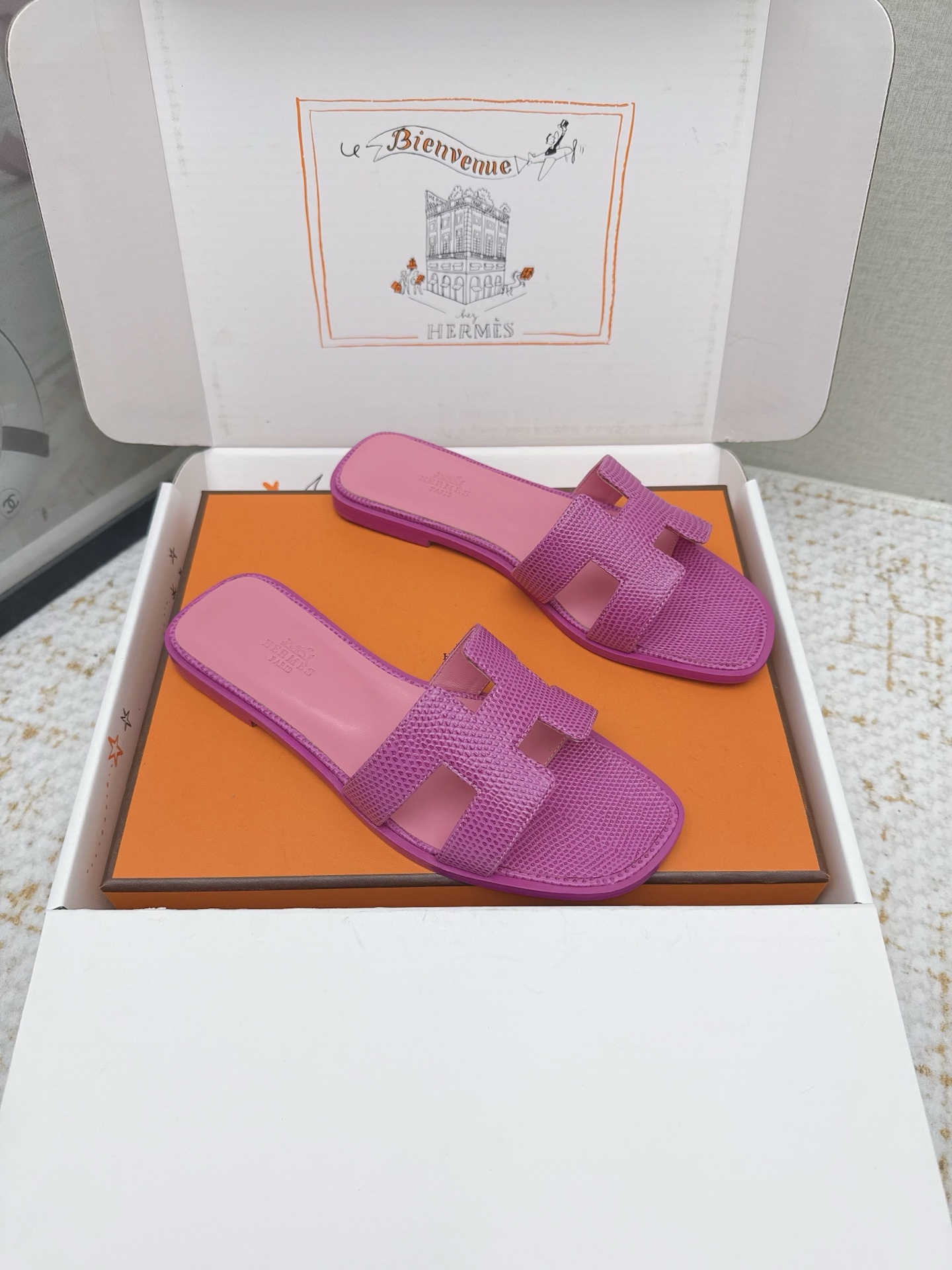 Hermes Style Pink Leather Women's Shoes Lookbook Reference image 2