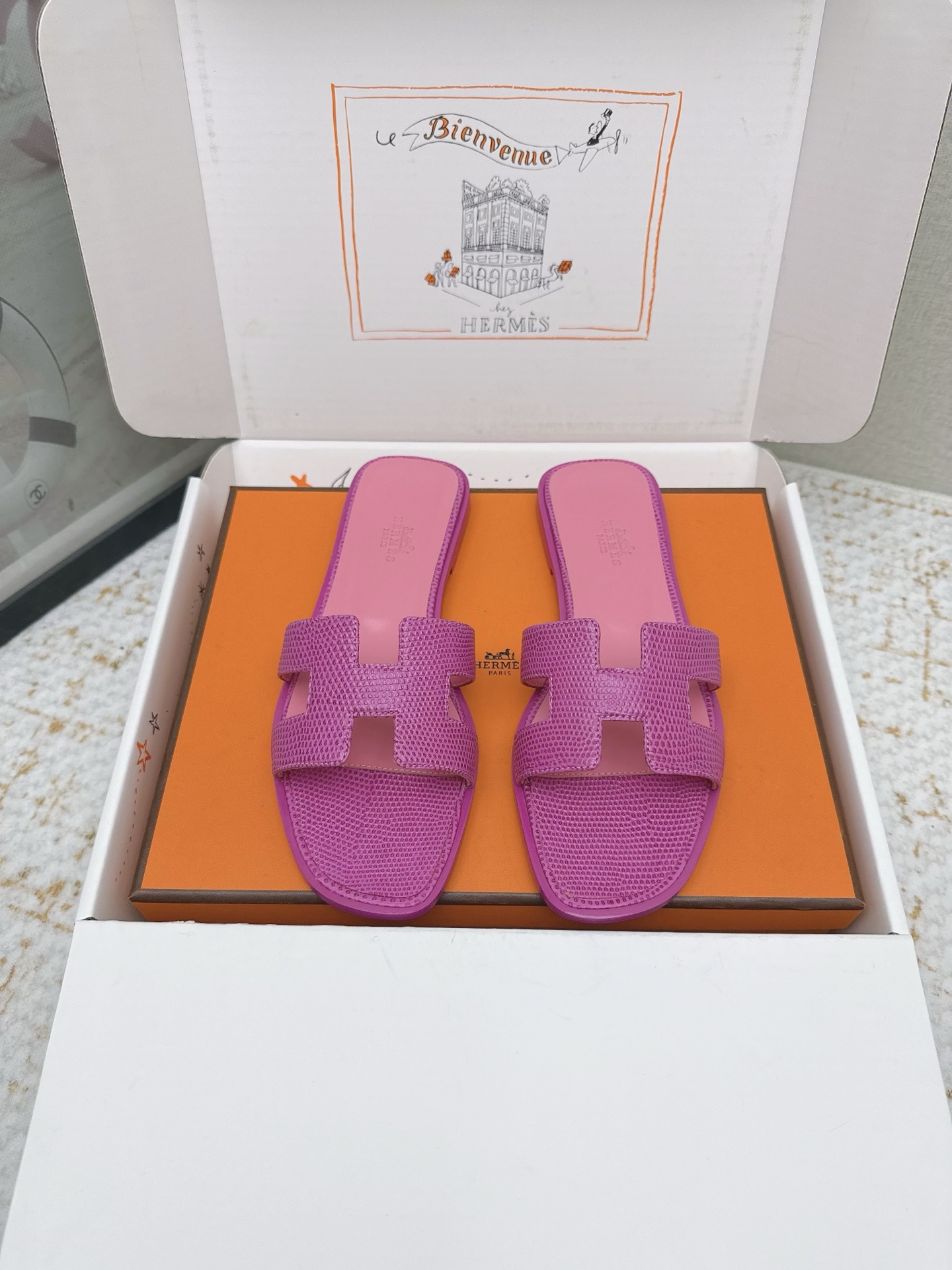 Hermes Style Pink Leather Women's Shoes Lookbook Reference image 1
