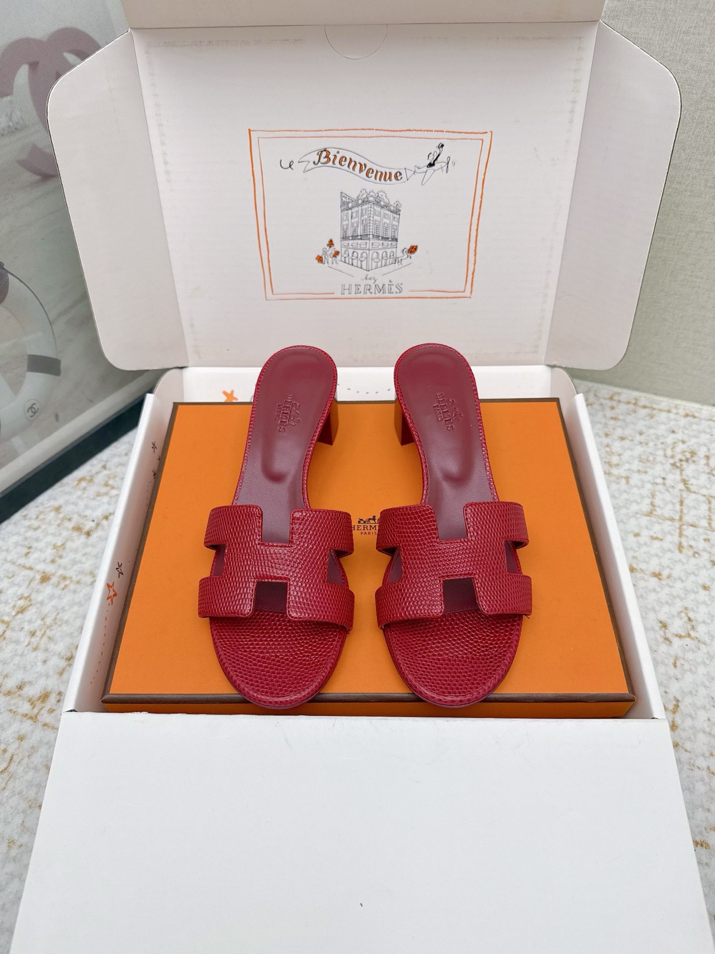 Hermes Style Pink Leather Women's Shoes Lookbook Reference image 1