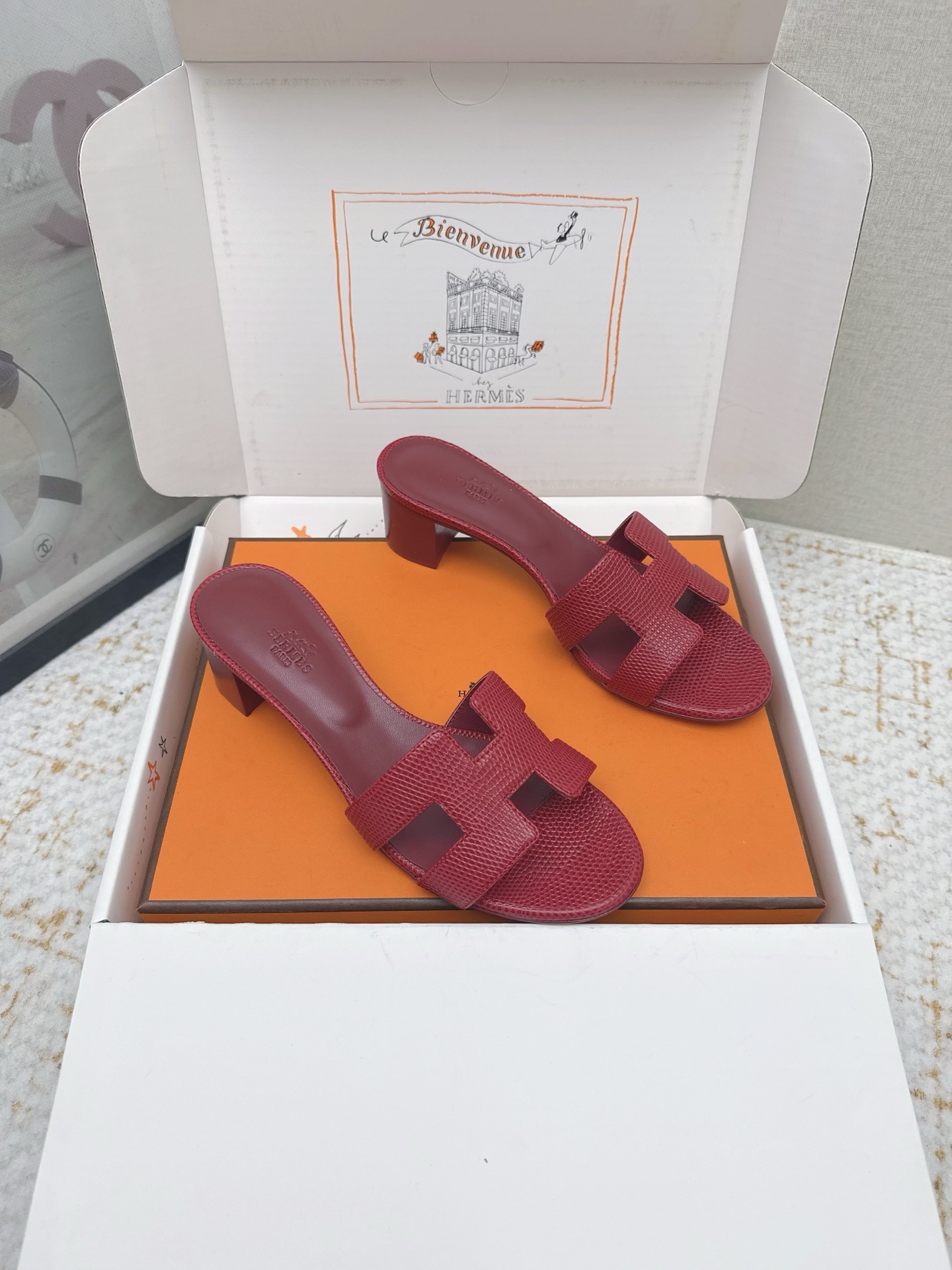 Hermes Style Pink Leather Women's Shoes Lookbook Reference image 2