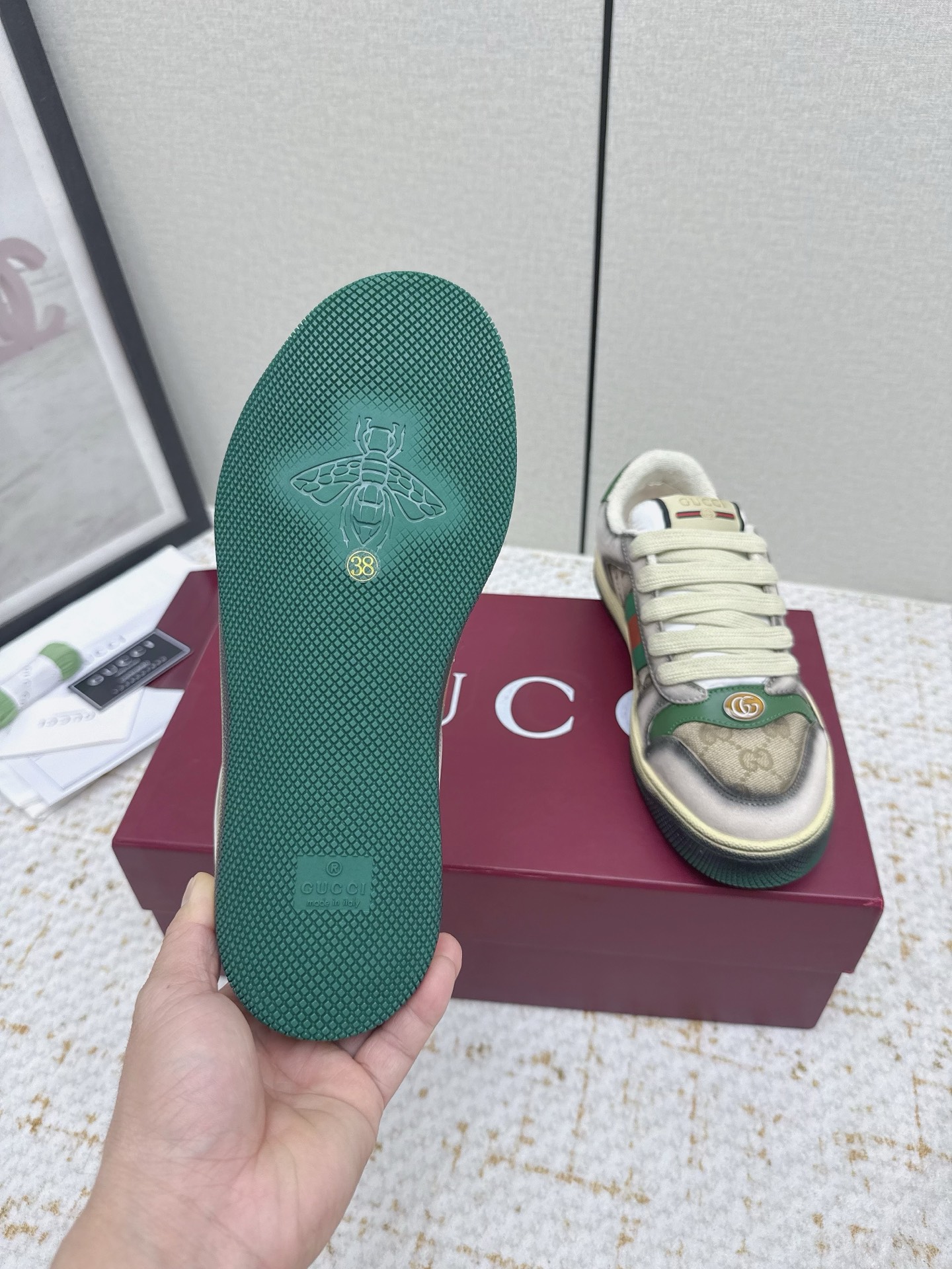 Gucci Style Leather Women's Shoes style reference detail image 9 from source 784611