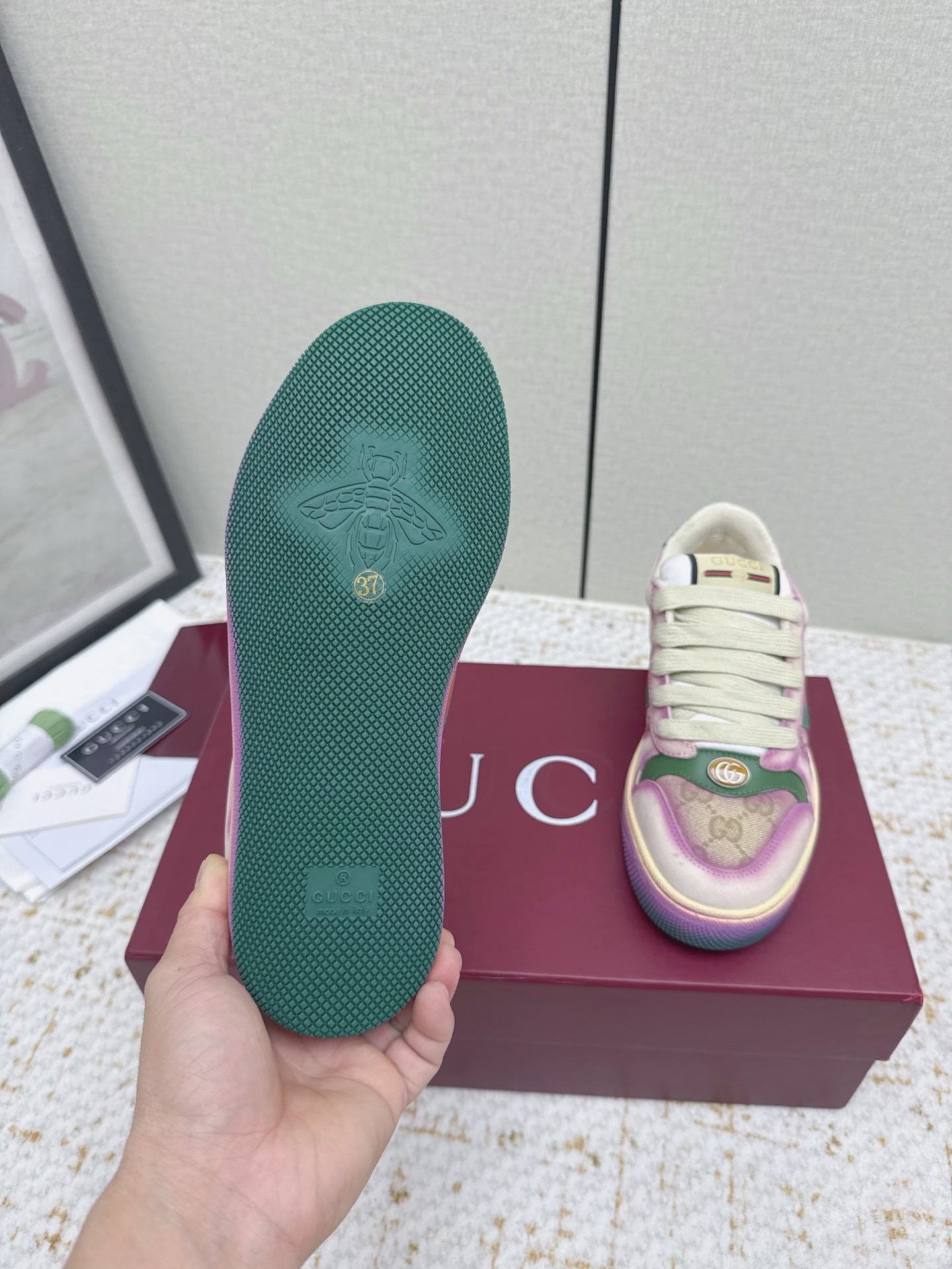 Gucci Style Leather Women's Shoes style reference detail image 9 from source 784612
