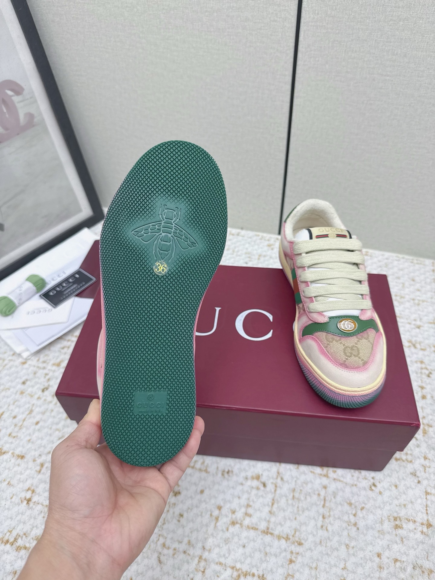 Gucci Style Leather Women's Shoes style reference detail image 9 from source 784614