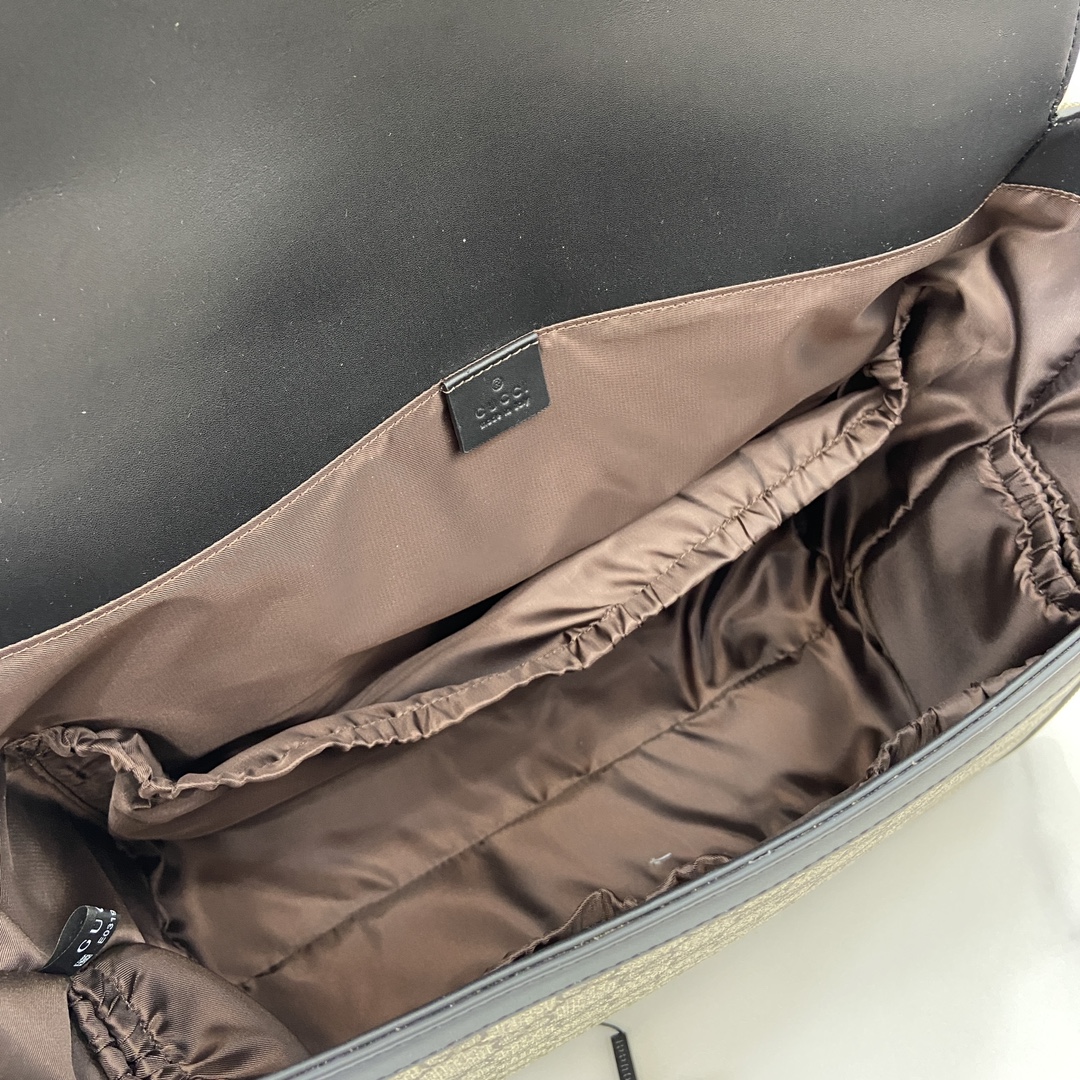 Gucci Supreme Canvas Messenger Bag, Crossbody Mama Bag, Brown/Beige Colors 9 i1724849804 1954 6