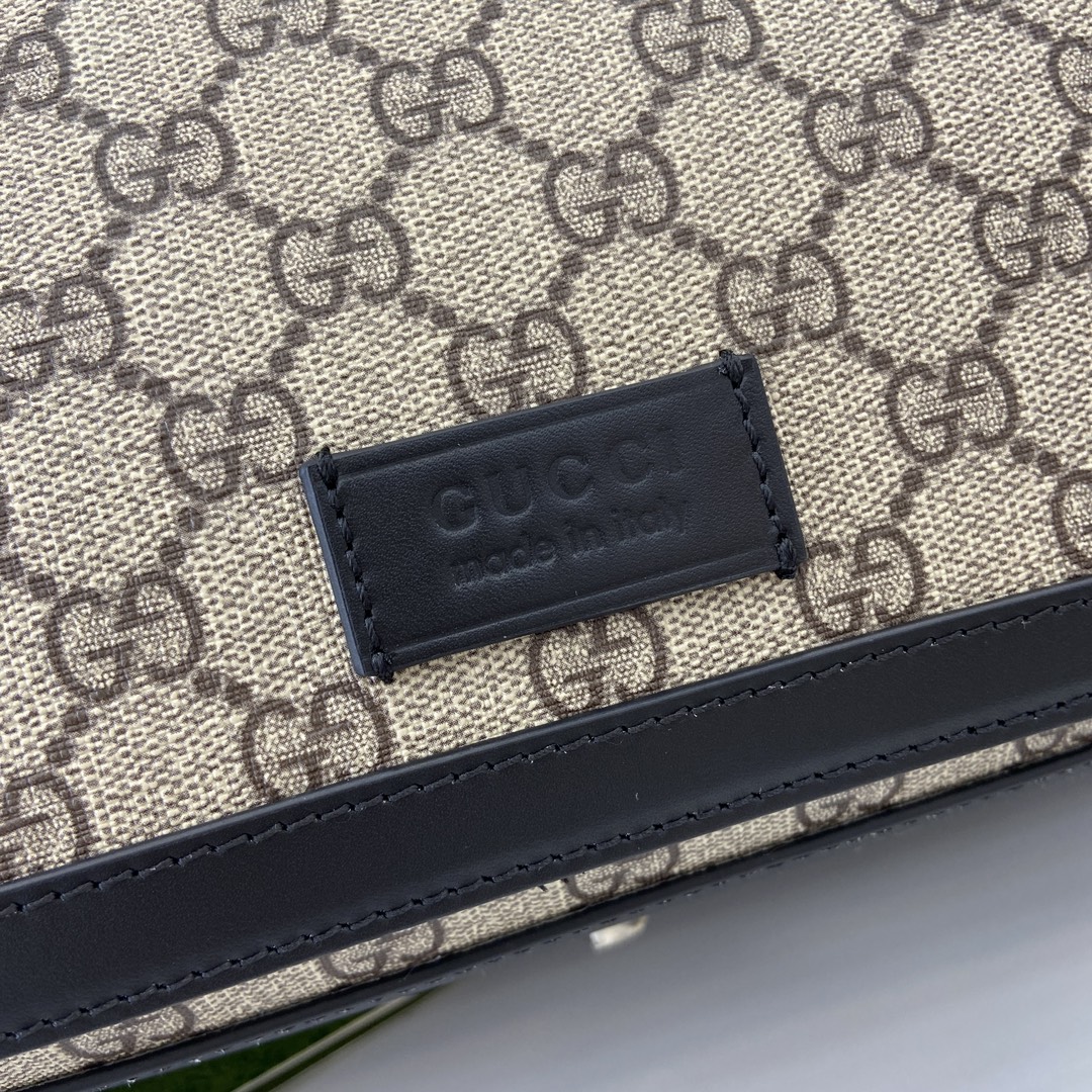 Gucci Supreme Canvas Messenger Bag, Crossbody Mama Bag, Brown/Beige Colors 6 i1724849804 3857 4