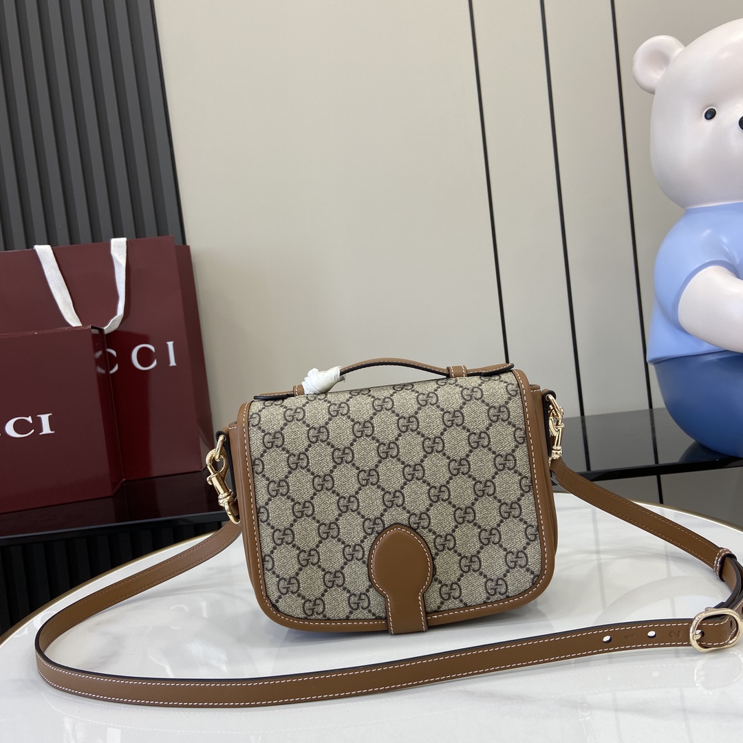 Gucci New product debut with full set of original green box packagingNew StyleGG Emblem Series Mini Shoulder Bag