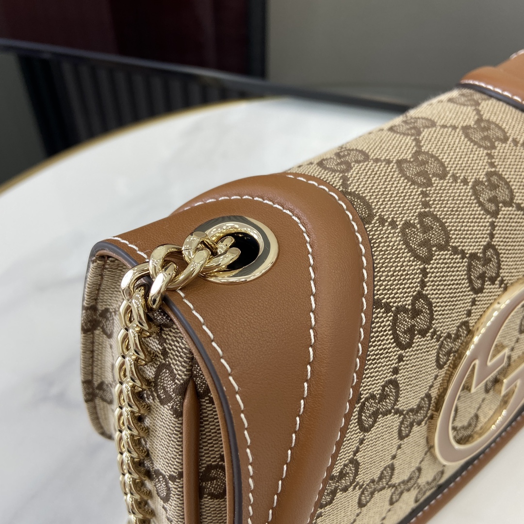 配全套原厂绿盒包装新款GucciBlondie系列迷你肩背包GucciBlondie系列全新手袋饰有在2