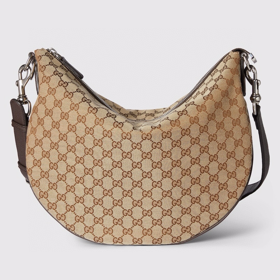 Gucci Handbags Crossbody & Shoulder Bags Beige Brown Dark Canvas Cotton Spring Collection Casual