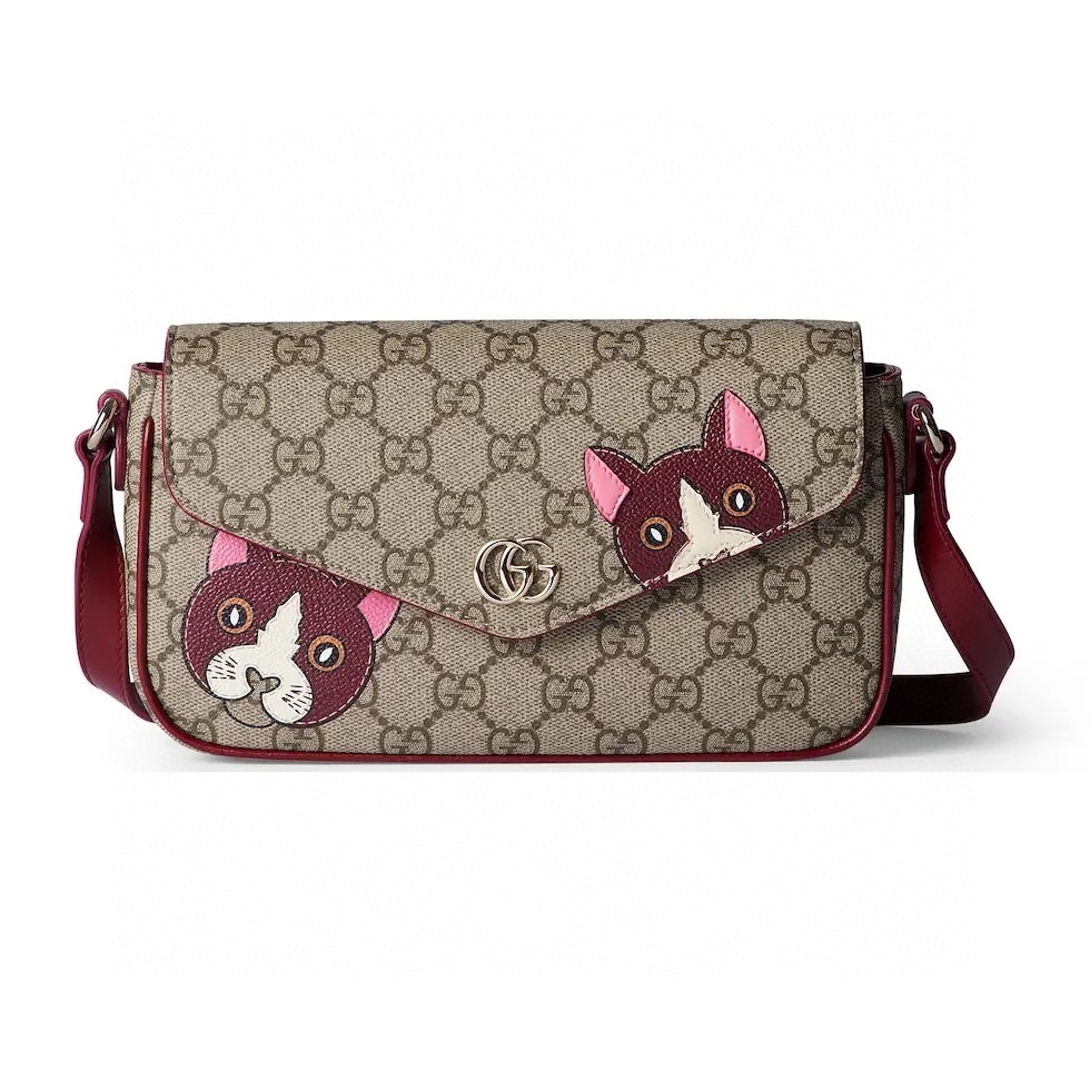 Luxury Cheap Replica
 Gucci Crossbody & Shoulder Bags China Sale
 Beige Brown Dark Red Cotton Fabric Mini