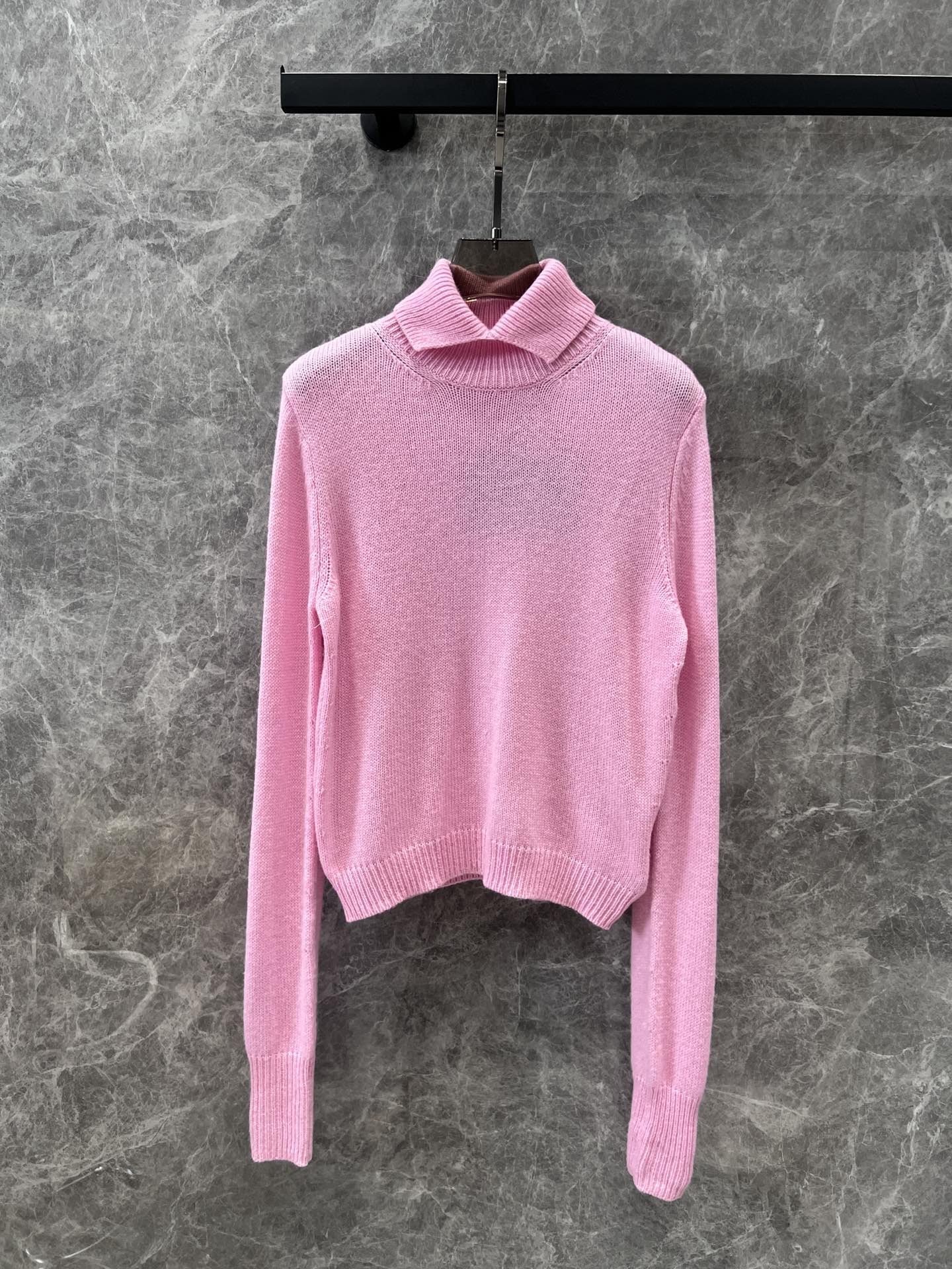 Prada Clothing Sweatshirts AAA Replica
 Cashmere Knitting Fall/Winter Collection Long Sleeve