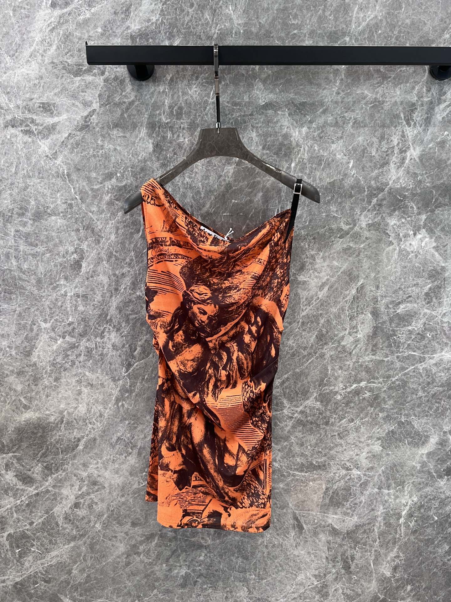 High-Quality Women’s Dress: Acne Studios 24FW Collection with Asymmetric Wrinkled Velvet Net Eyes