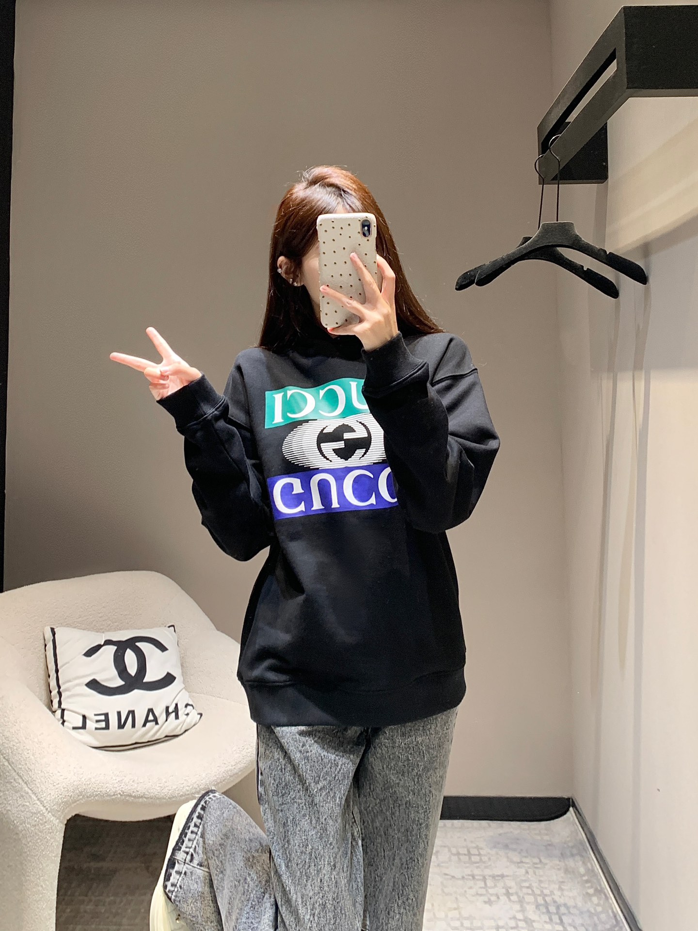 Gucci Odzież Bluzy z kapturem Drukowanie Unisex Kolekcja jesienna/zima Góra z kapturem