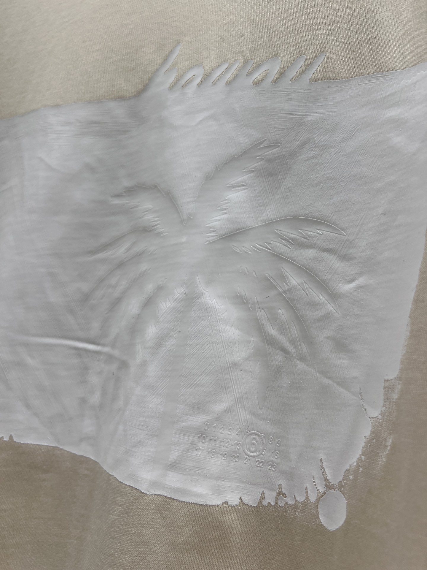 Maison Margi*la 25ss Spring/Summer New Women’s Outfit – High-Quality Paint-Printed T-Shirt Collection - 图片 5