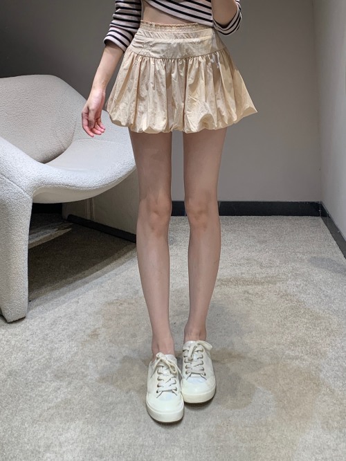 Miu Miu High-Waisted Embroidered Pleated Mini Skirt with Shorts 1 Miu Miu High-Waisted Embroidered Pleated Mini Skirt with Shorts