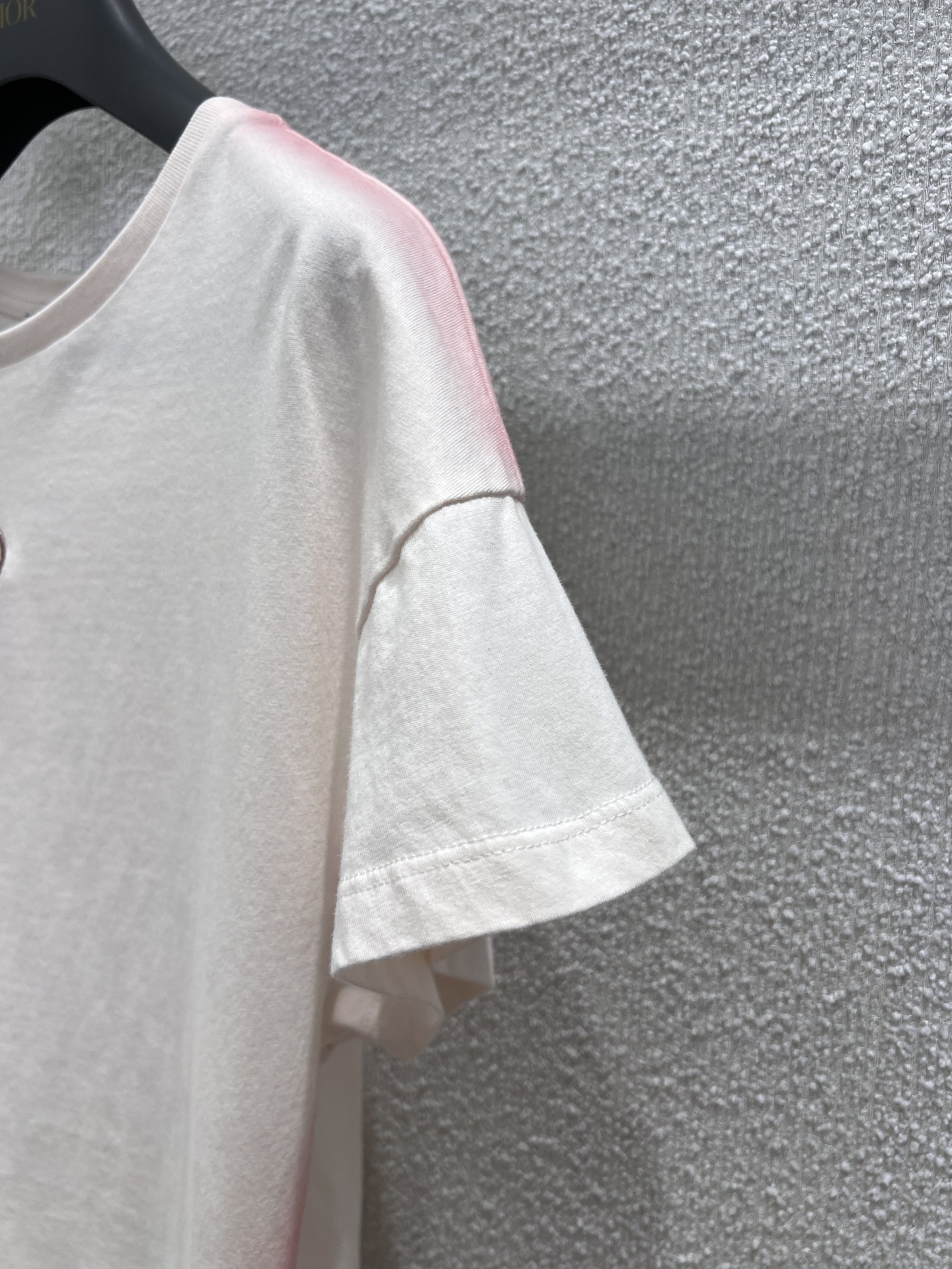 Dior Women's Embroidered Logo Cotton T-Shirt Short Flutter Sleeve Tee 7 i1753936616 5068 5