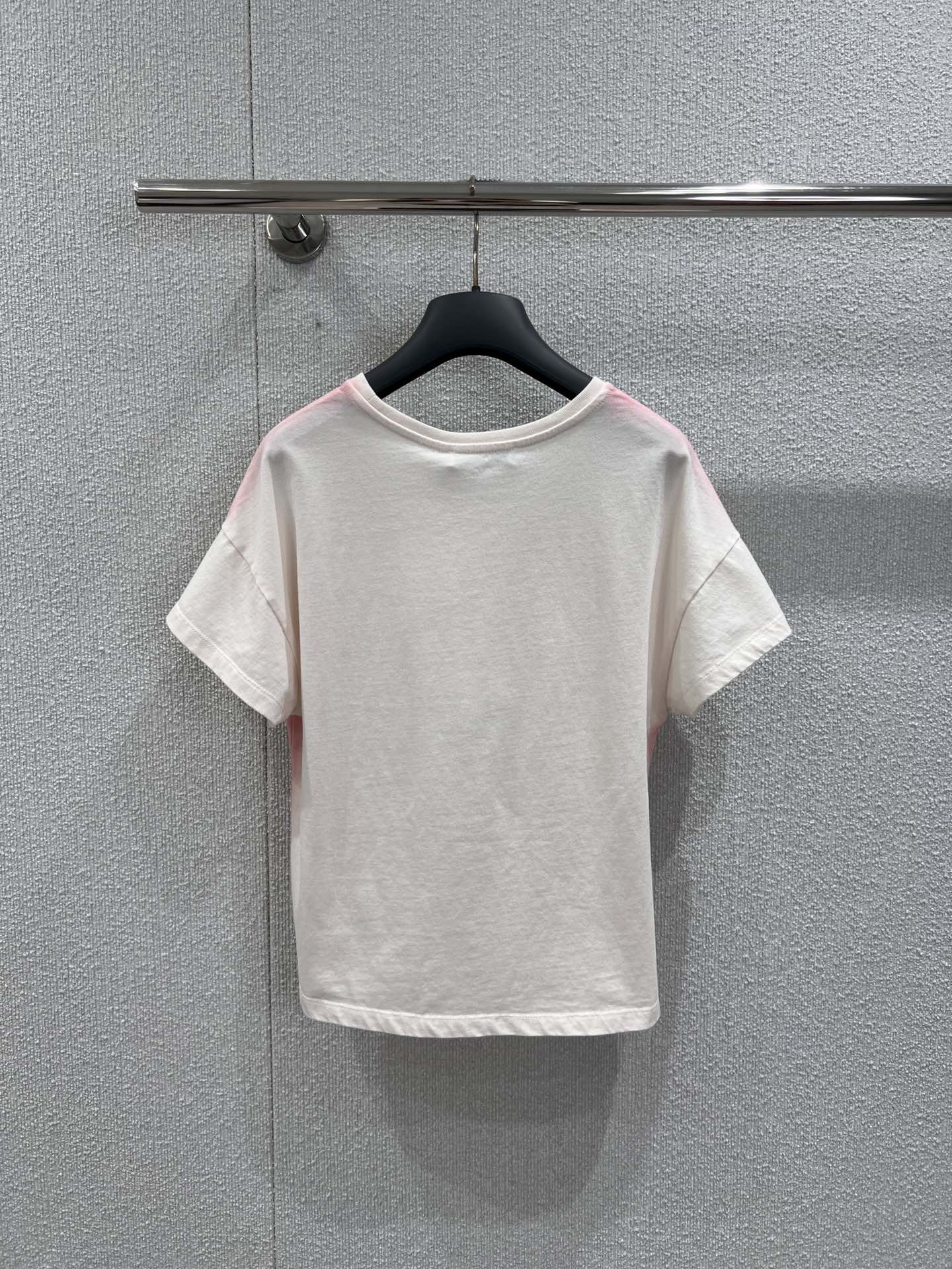 Dior Women's Embroidered Logo Cotton T-Shirt Short Flutter Sleeve Tee 3 i1753936616 5283 7