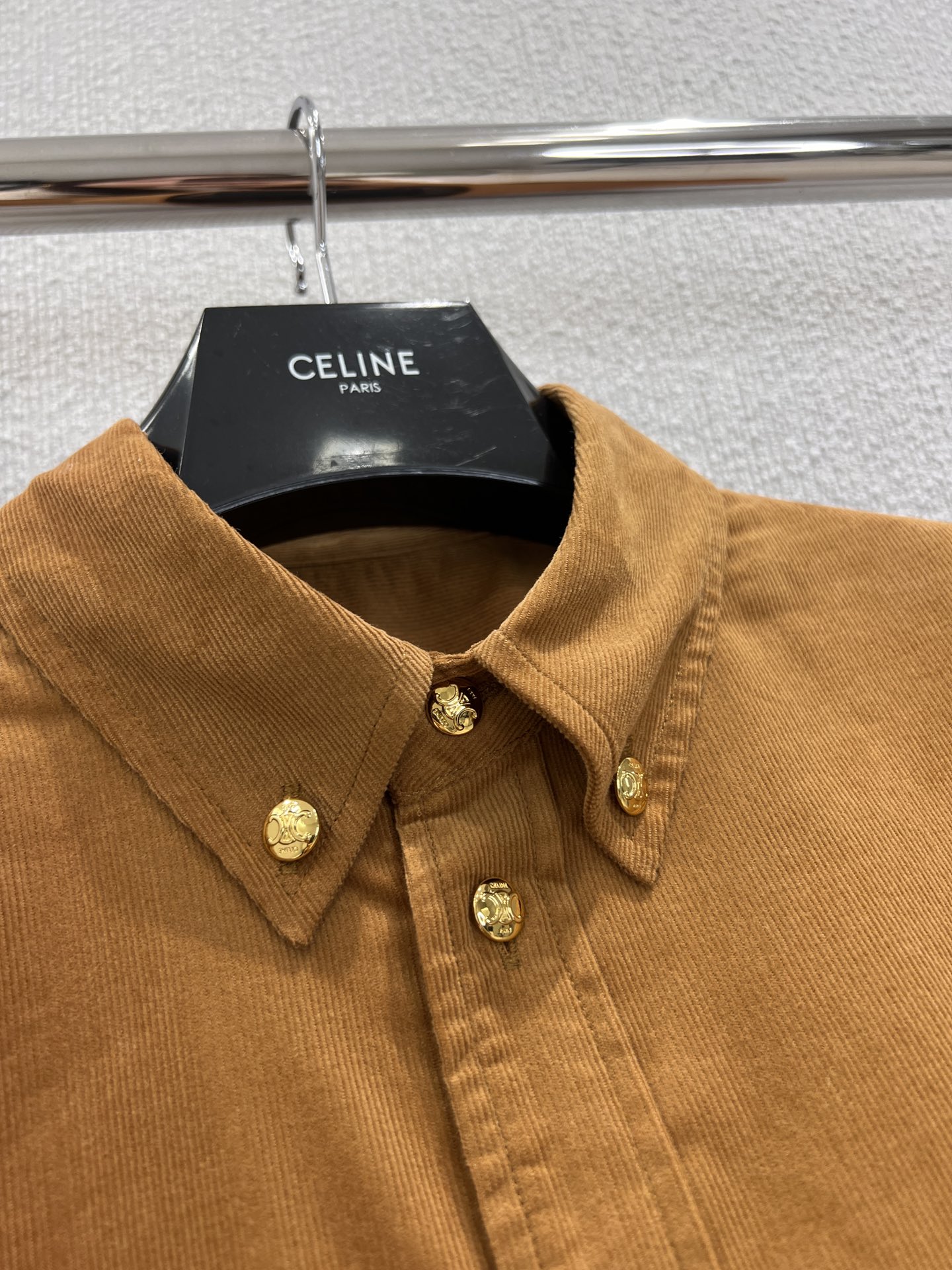 Celine Brown Embroidered Pocket Short Shirt - Chic Fall Style 7 i1754463749 2794 6