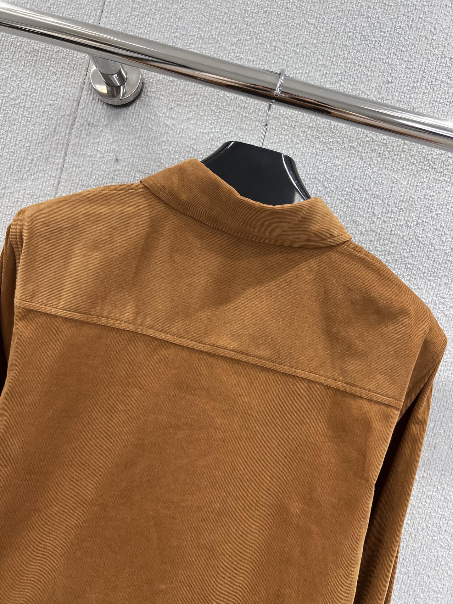 Celine Brown Embroidered Pocket Short Shirt - Chic Fall Style 5 i1754463749 9002 4