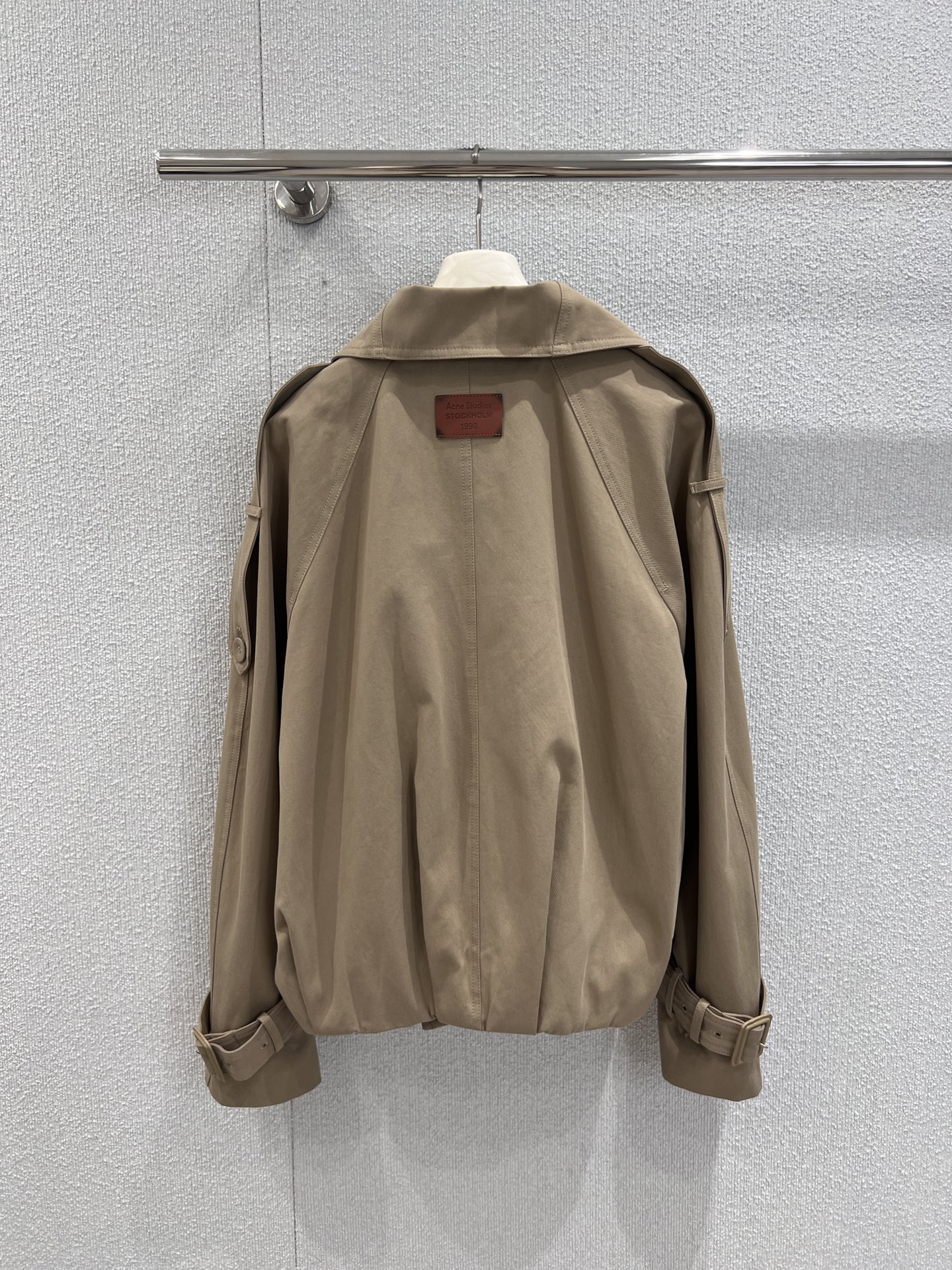 “Acne Studios 25FW Women’s Khaki Jacket with Wool Lining – New Fall Fashion” - 图片 3