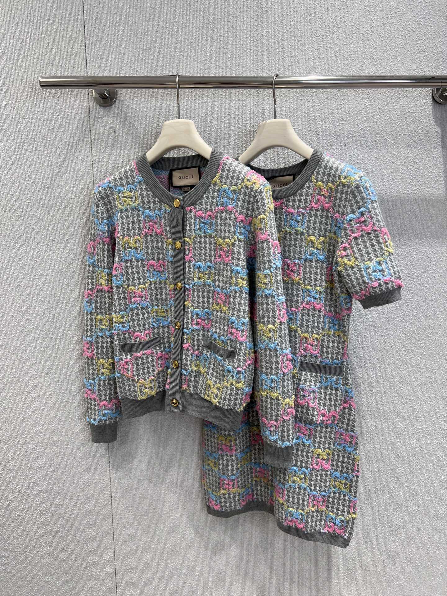 Gucci Multicolor Jacquard Knit Cardigan - Early Autumn Collection 9 i1756877171 2014 4