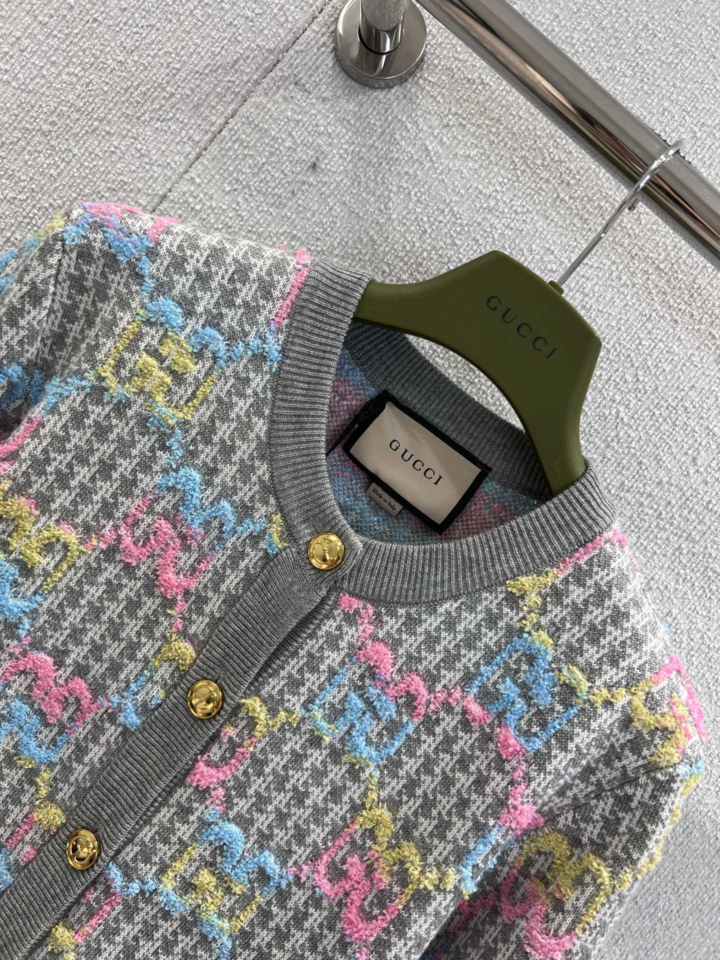 Gucci Multicolor Jacquard Knit Cardigan - Early Autumn Collection 4 i1756877171 233 2