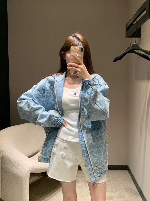 Louis Vuitton Early Autumn Denim Jacket - Light Blue Jacquard - Unisex 1 Louis Vuitton Early Autumn Denim Jacket - Light Blue Jacquard - Unisex