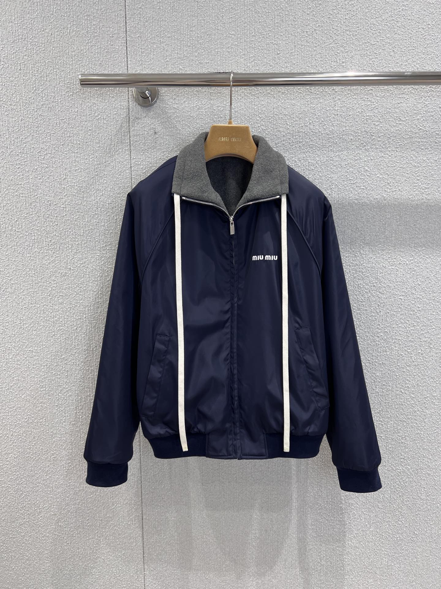 Miu Miu Reversible Embroidered Jacket: Versatile & Stylish Outerwear