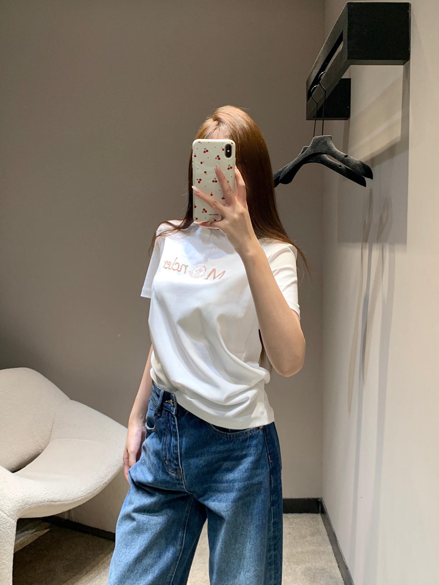 몽클레어 레터 비즈 크루넥 반팔 티셔츠 26 SS 이미지 3