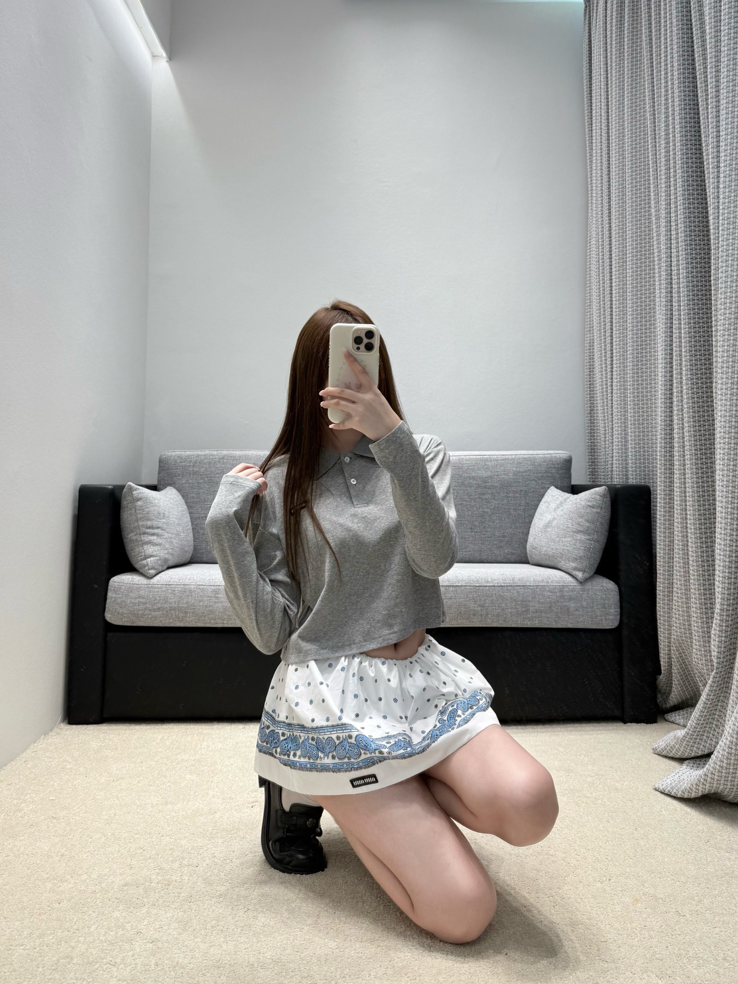 미우미우 여성 긴팔 131592 Miu Miu Long Sleeve 썸네일 이미지