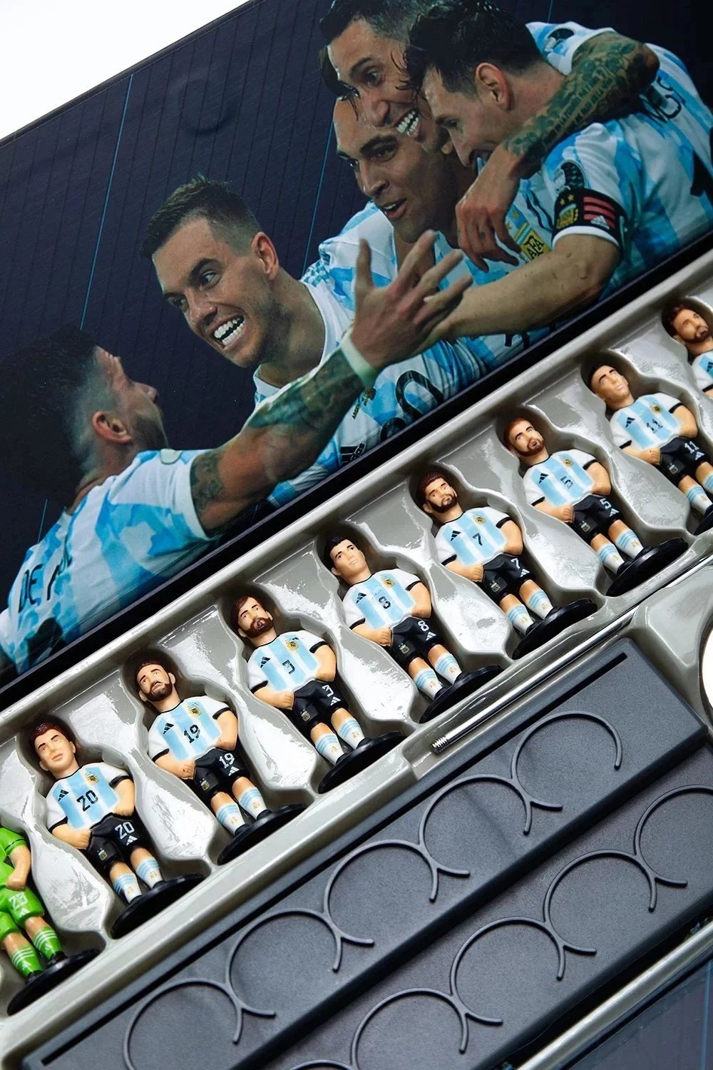 FIFA World Cup Qatar™ Commemorative Team Figurine Display with Metal Fla - Comprehensive 3