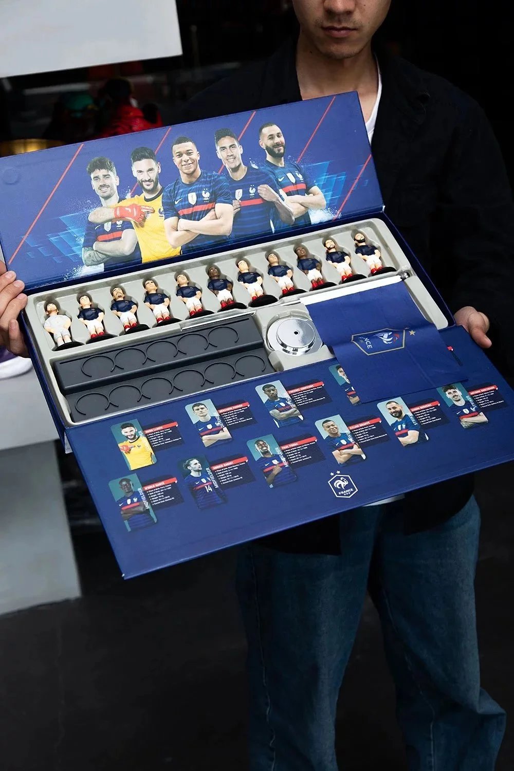FIFA World Cup Qatar™ Commemorative Team Figurine Display with Metal Fla - Comprehensive 2