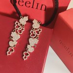 Qeelin AAA+
 Jewelry Earring AAAA Customize
 Openwork Fashion