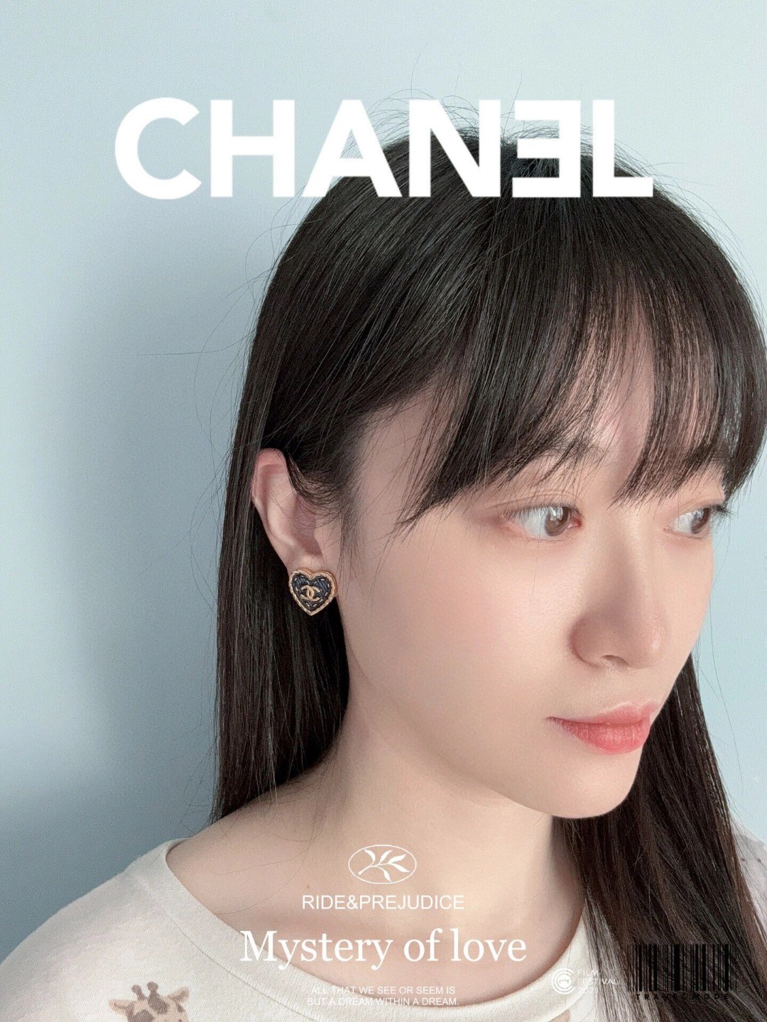 Chanel小香24P牛仔爱心耳环24春夏最新款️超爆️牛仔爱心系列！全网首发️老规矩先买先得闭眼冲️太