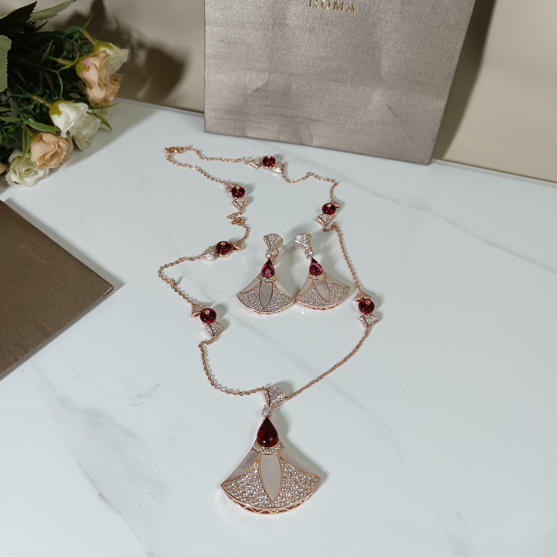 Bvlgari Haute Joaillerie Fine Jewelry Earrings Necklace Ring Ref 5