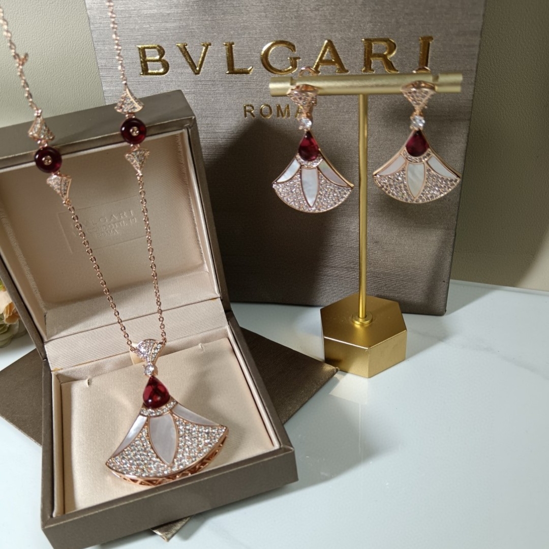 Bvlgari Haute Joaillerie Fine Jewelry Earrings Necklace Ring Ref 3