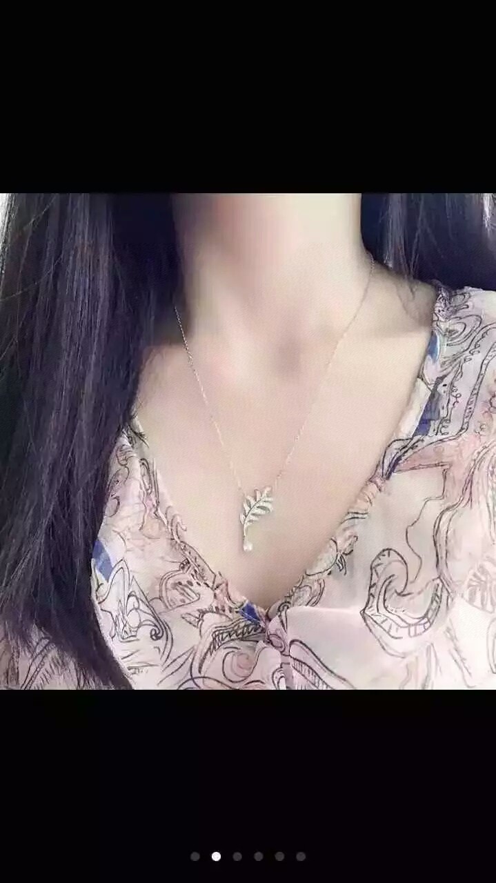 Chanel Chanel Plume de 羽毛项链羽毛满钻项链 Plume 是法文羽毛的意思
