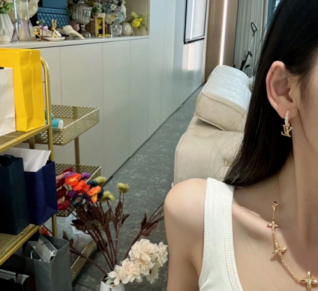 Louis Vuitton LV26款驴家圆环字母流苏耳环 非常 很有设计感 太爱啦 它是L今年众多新款中最美的一个系列
