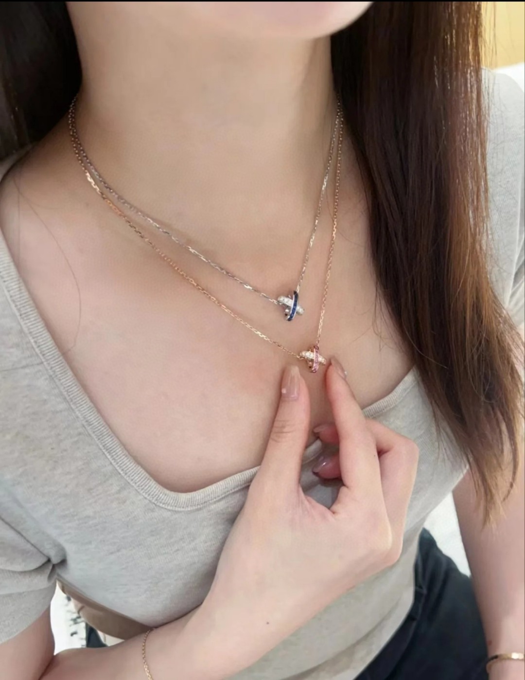 ¥450 Liens Series: Symbol of Love and Connection in Gold Mass Jewelry - 图片 2