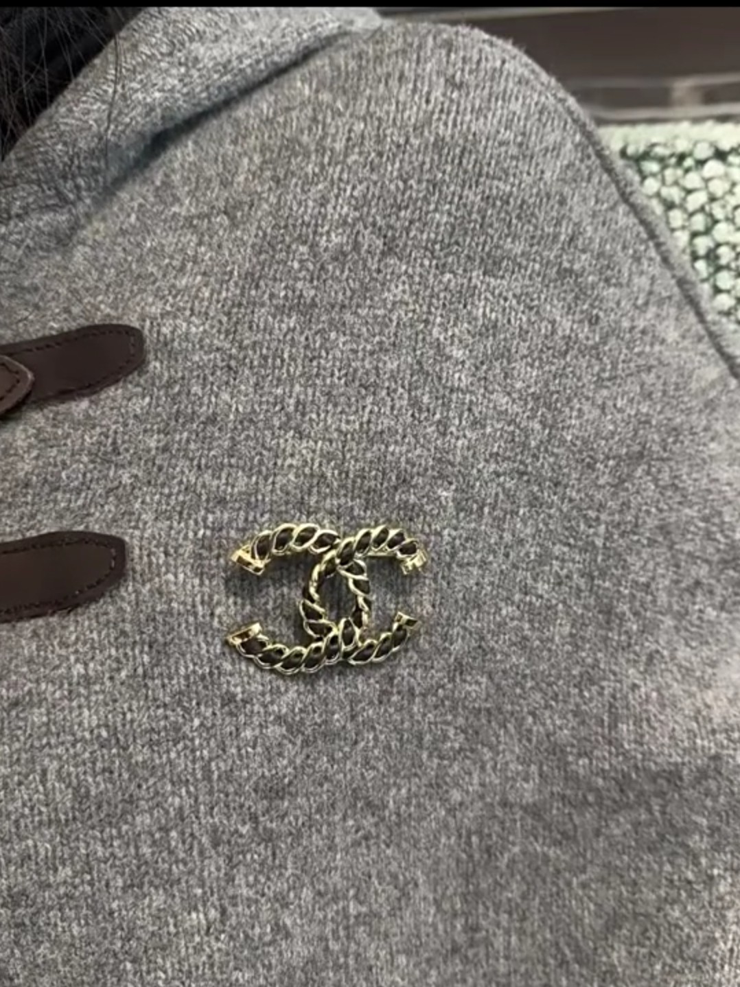 Chanel ZP打版 小香 CHANEL 施华洛进口真皮手串字母组合胸针