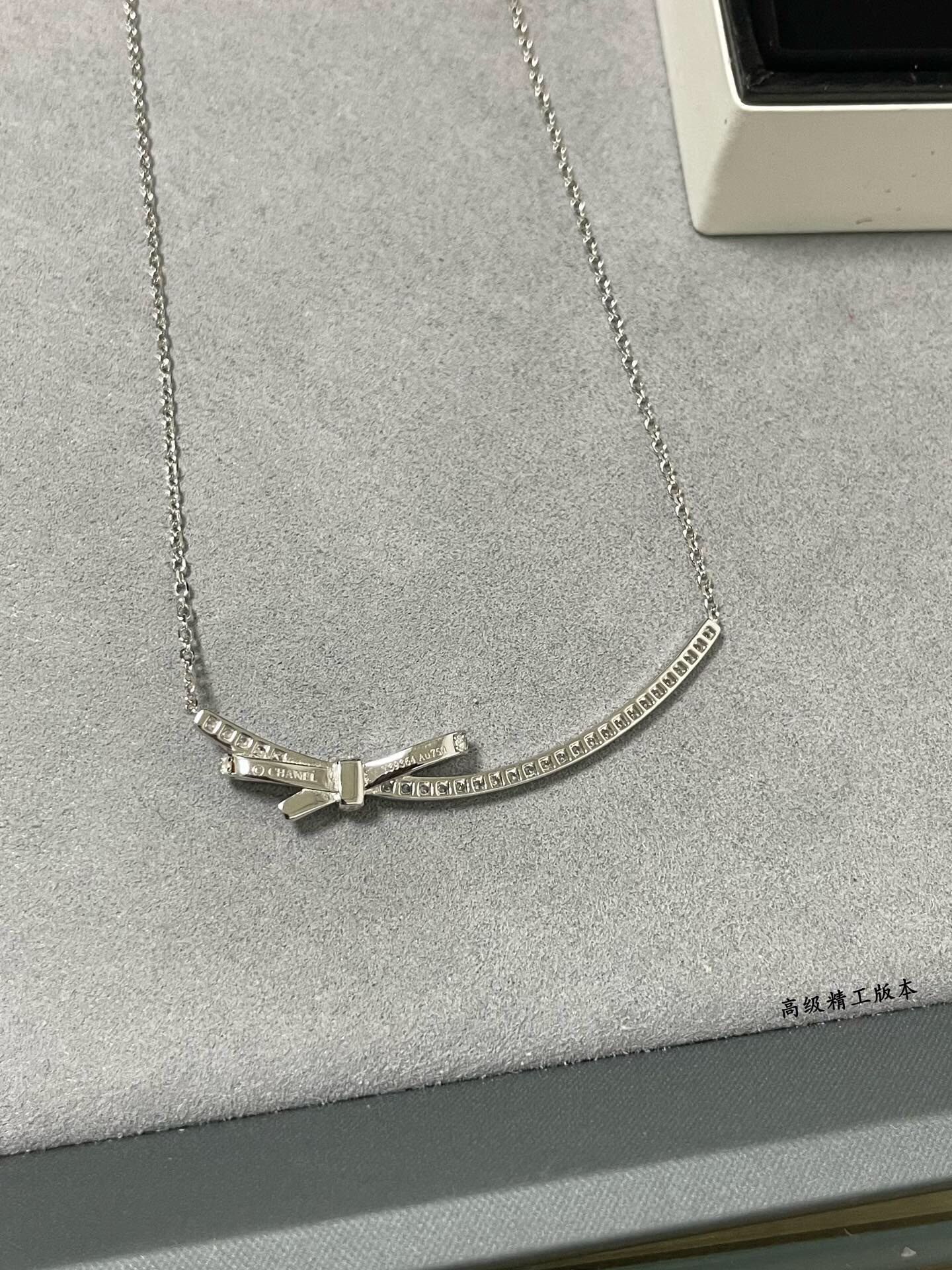 Chanel V金高版本 CHANEL香奈儿小香蝴蝶领结项链